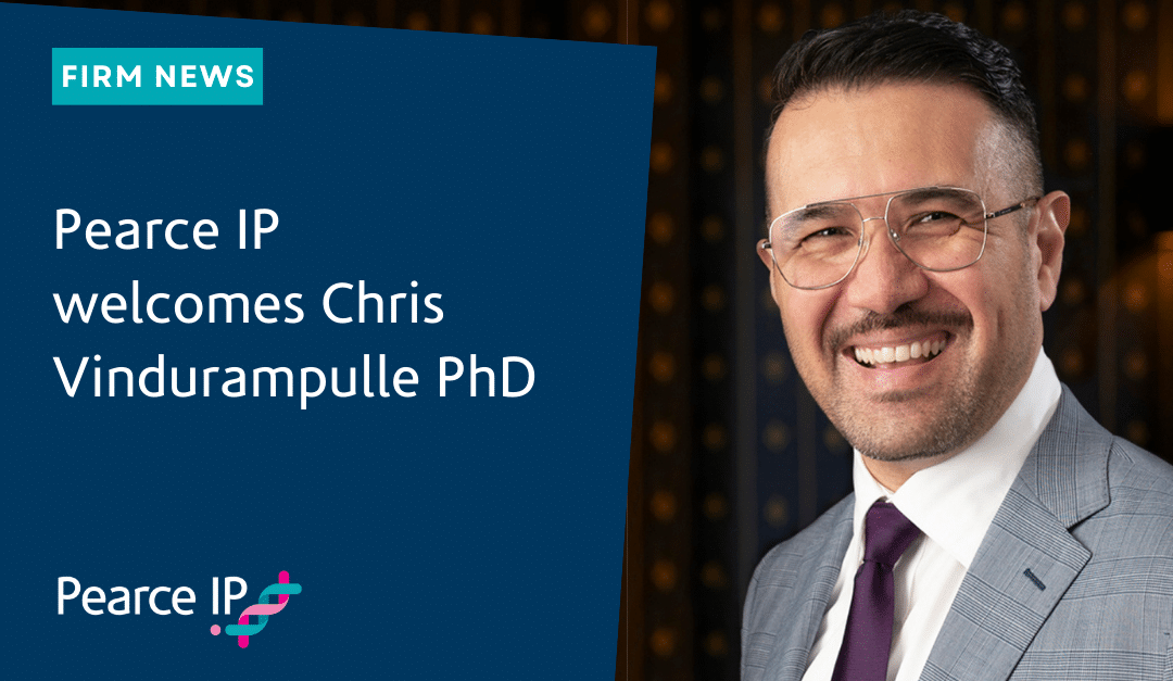 Pearce IP welcomes Chris Vindurampulle PhD