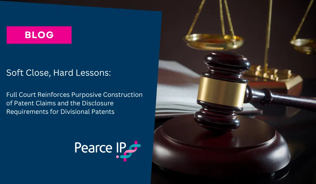 Soft Close, Hard Lessons: Full Court Reinforces Purposive Construction of Patent Claims and the Disclosure Requirements for Divisional Patents