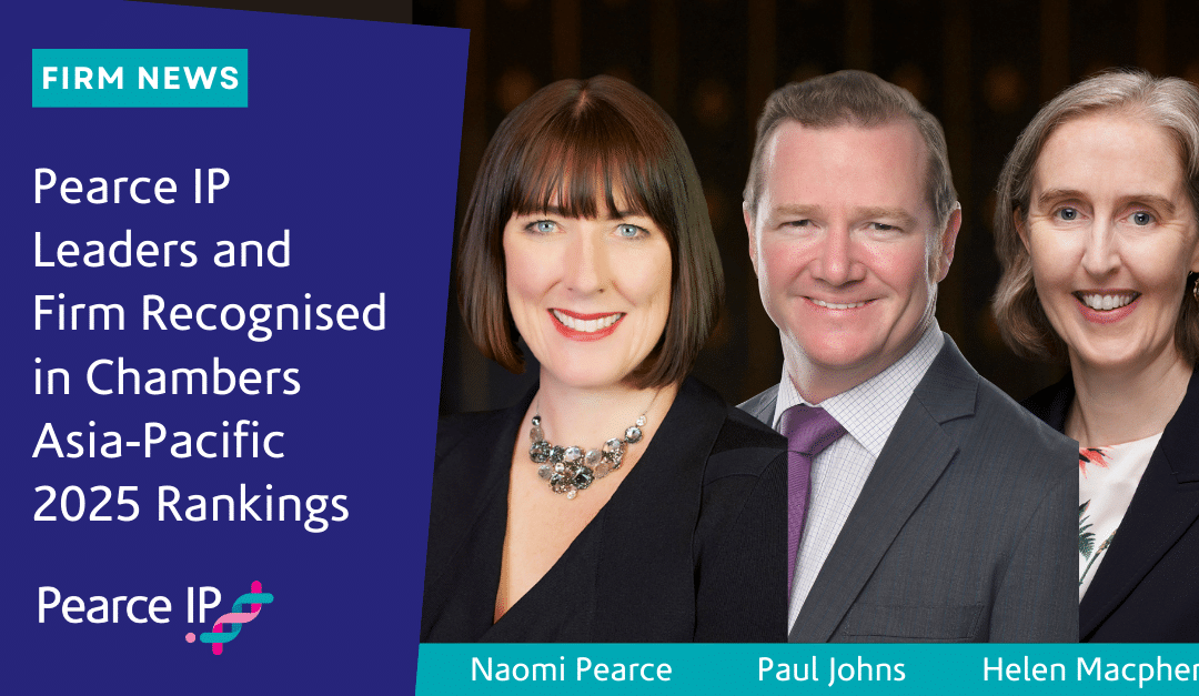 Pearce IP Firm and Leaders Recognised in Chambers Asia-Pacific and Global 2025 Rankings